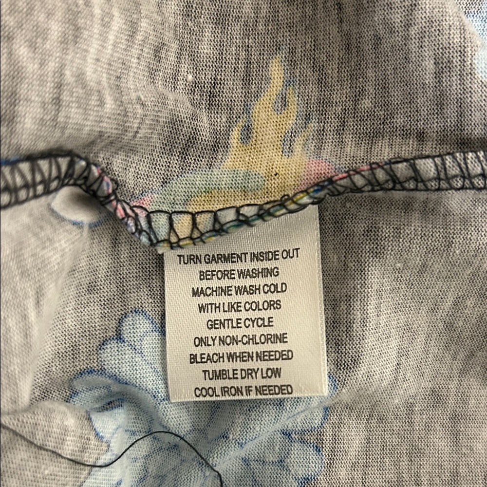 Black Graphic Tee with Colorful Print - Picture 7 of 7